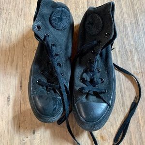 Black Hightop Chuck Taylor Shoes